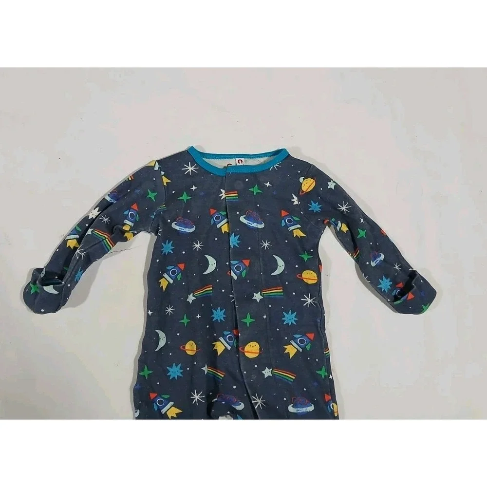 Magnetic Me E=MC2 Solar System Footed Sleeper 0-3 Months 8 to 12 lbs Cotton